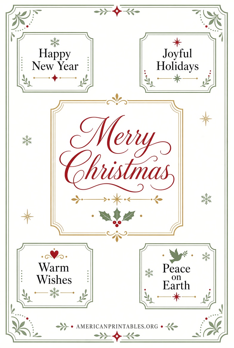 Free Printable Christmas Card Sentiments Guide 2026 (2)