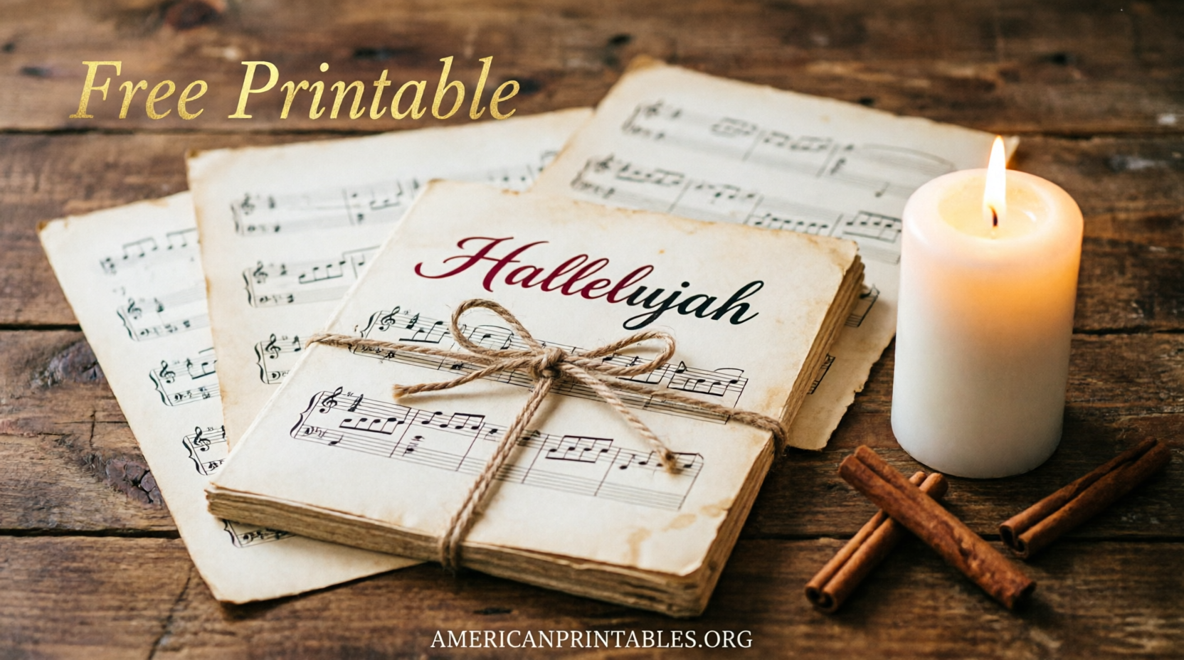 Free Printable Christmas Hallelujah Sheet Music (2)