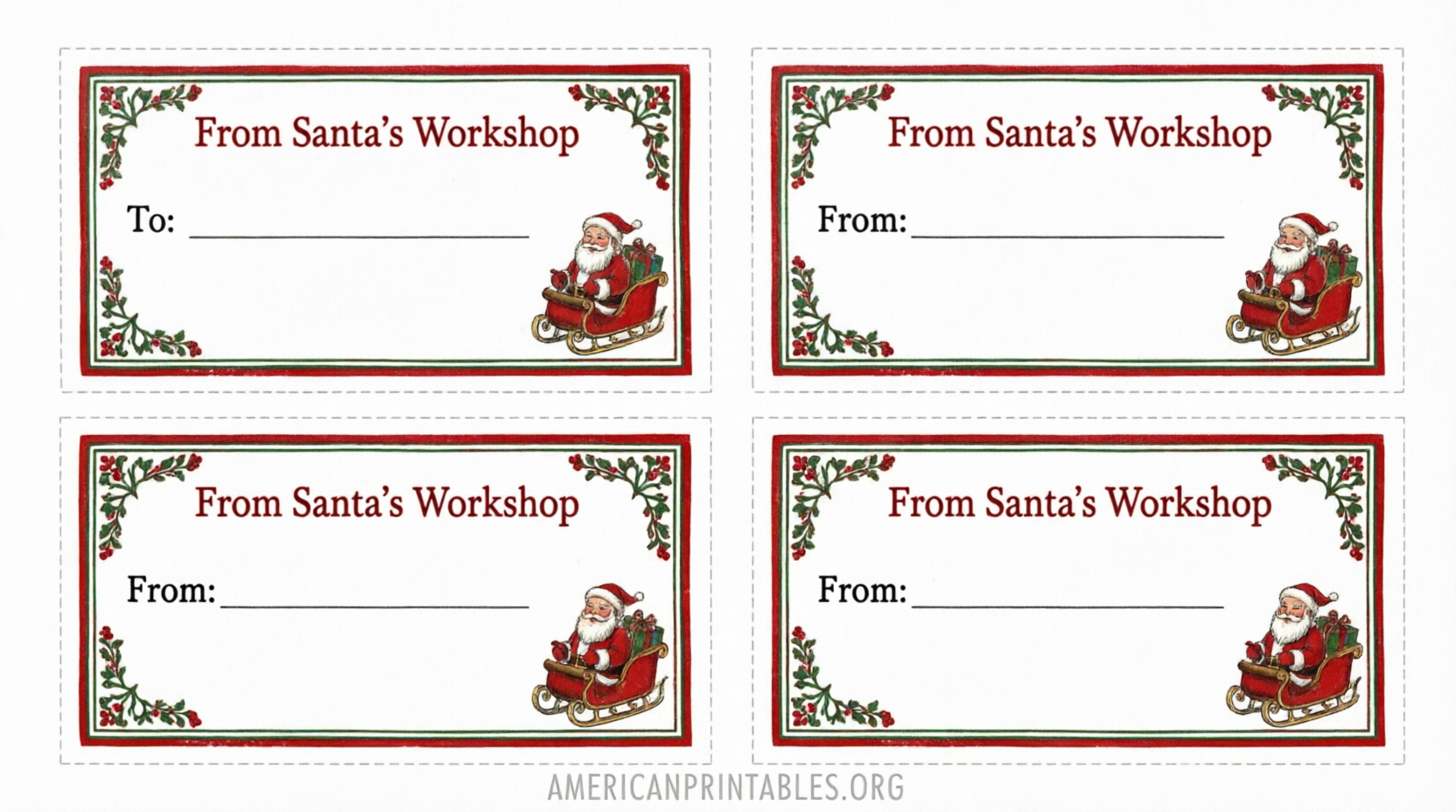 Free Printable Christmas Labels From Santa (1)
