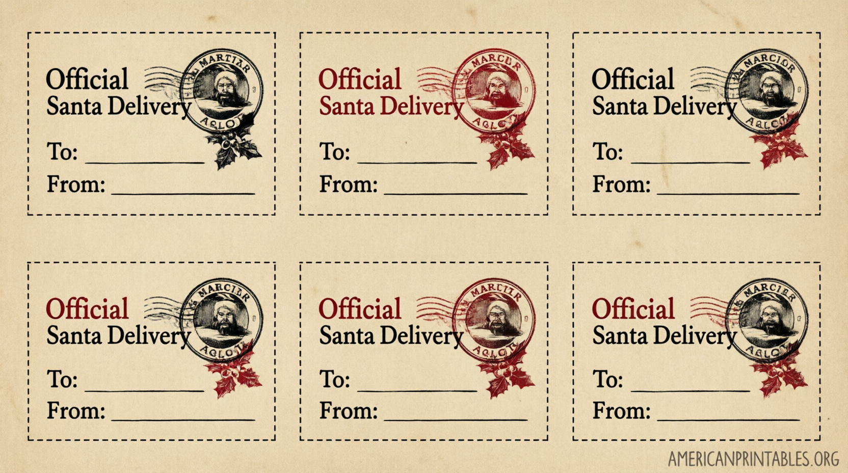 Free Printable Christmas Labels From Santa (2)