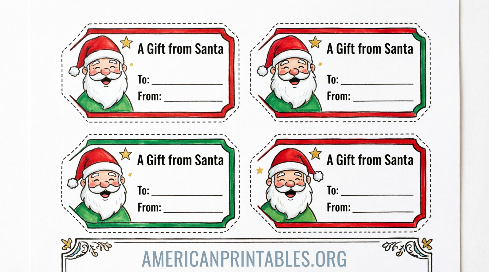 Free Printable Christmas Labels From Santa (3)