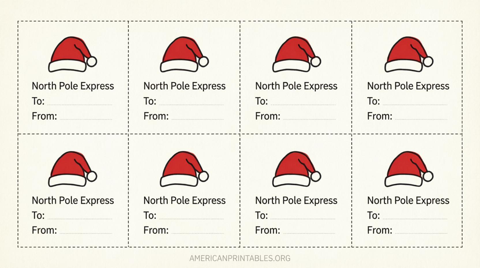 Free Printable Christmas Labels From Santa (4)