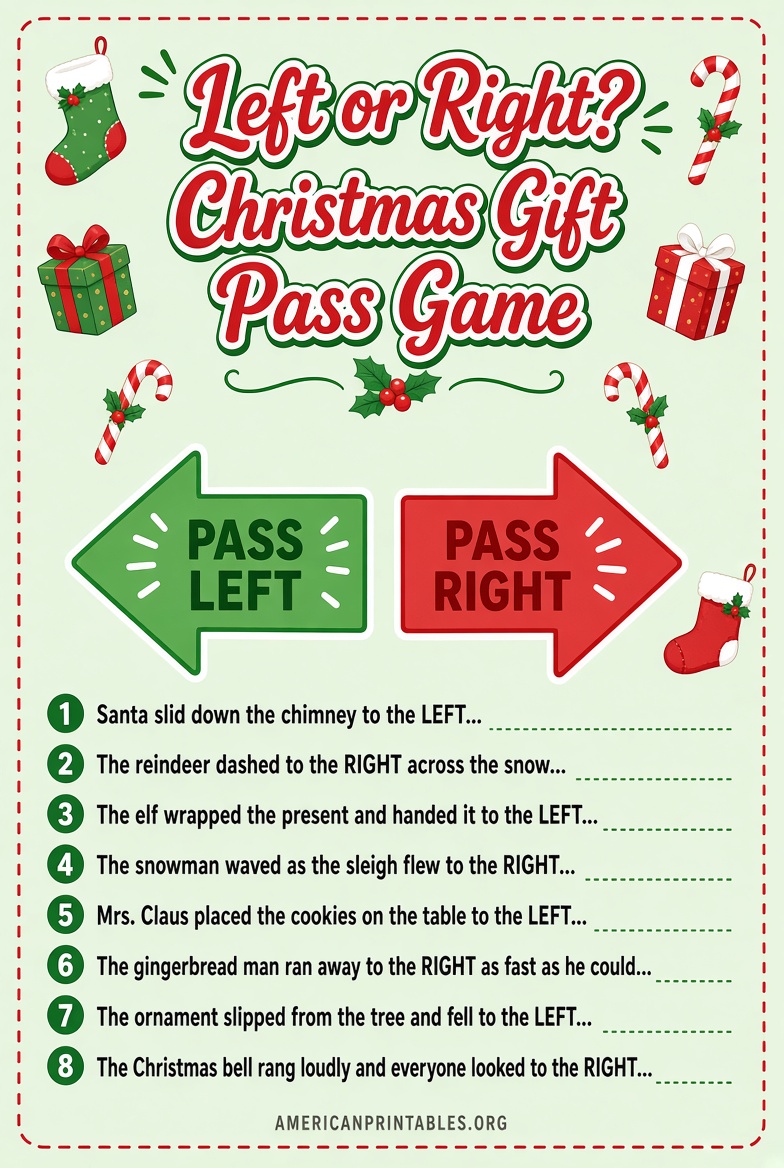 Free Printable Christmas Left Right Game Guide (3)