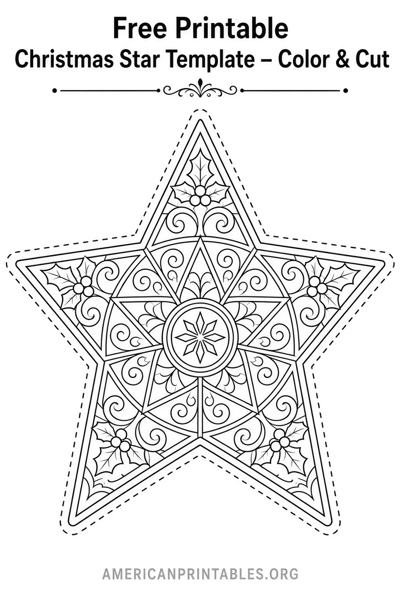 Free Printable Christmas Star Templates (3)
