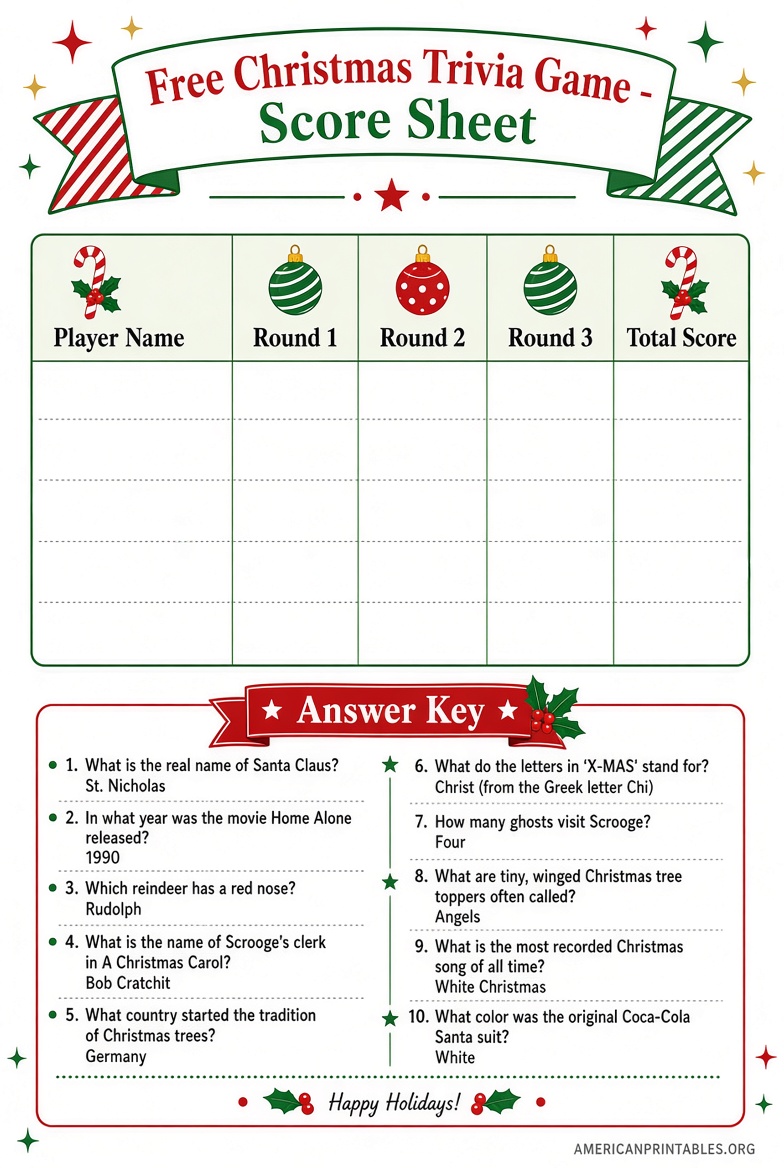 Free Printable Christmas Trivia Game for Families (3)