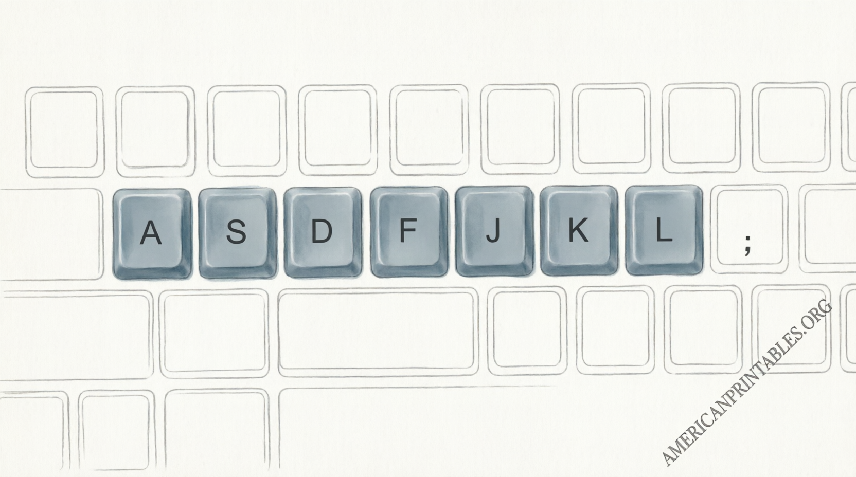 Free Printable Computer Keyboard Templates (2)