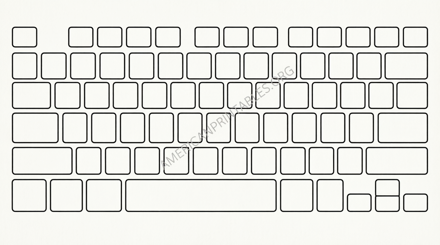 Free Printable Computer Keyboard Templates (3)