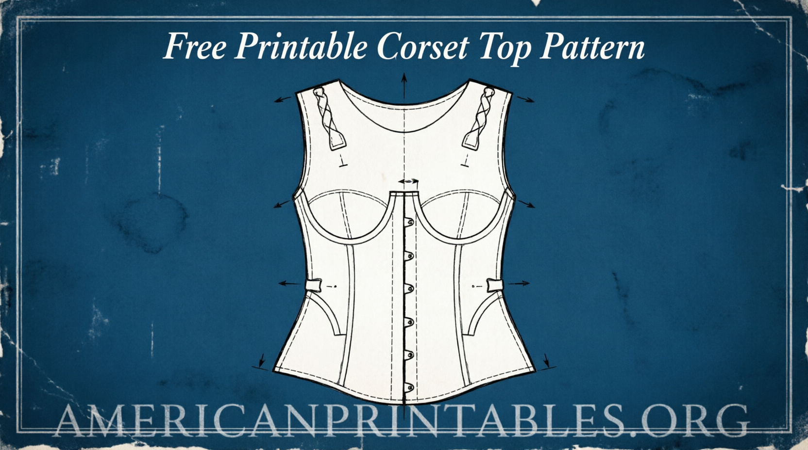Free Printable Corset Top Pattern Downloads (3)