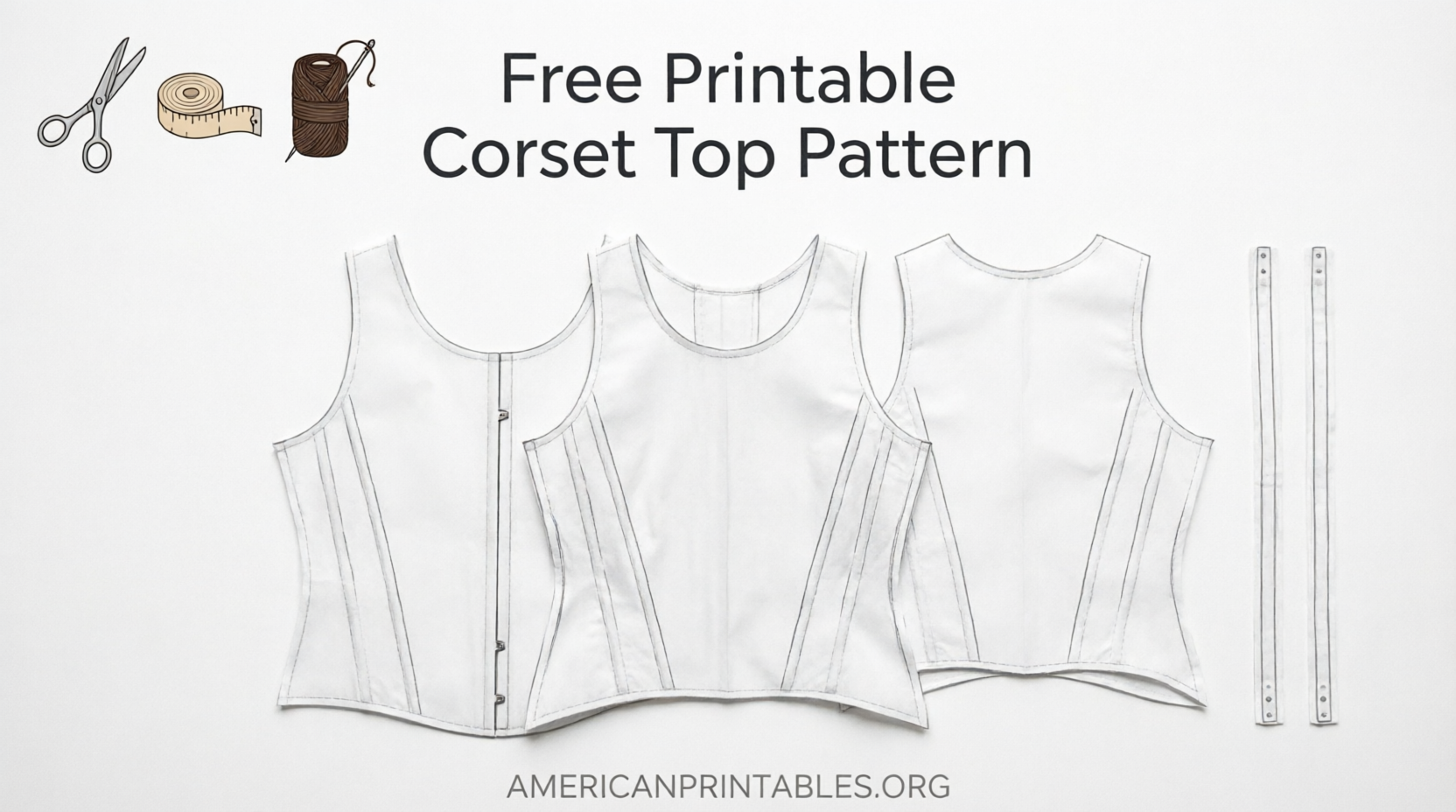 Free Printable Corset Top Pattern Downloads (4)
