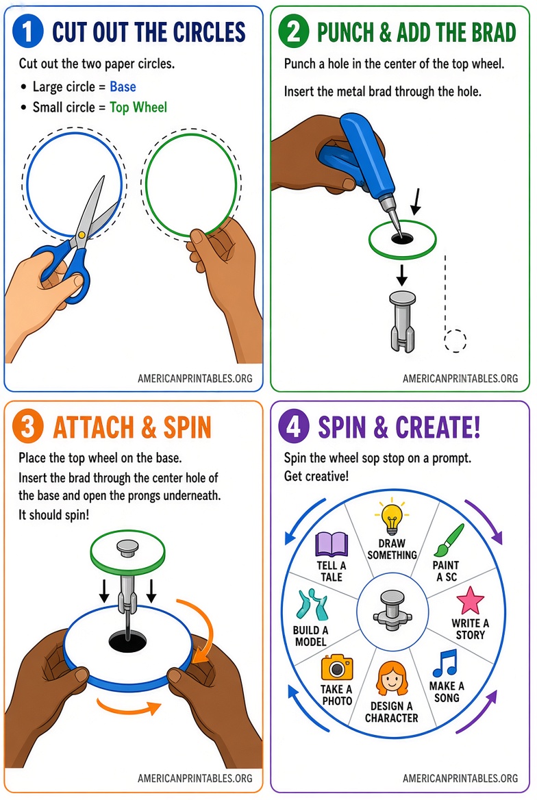 Free Printable Creation Wheel Craft for Kids (3)