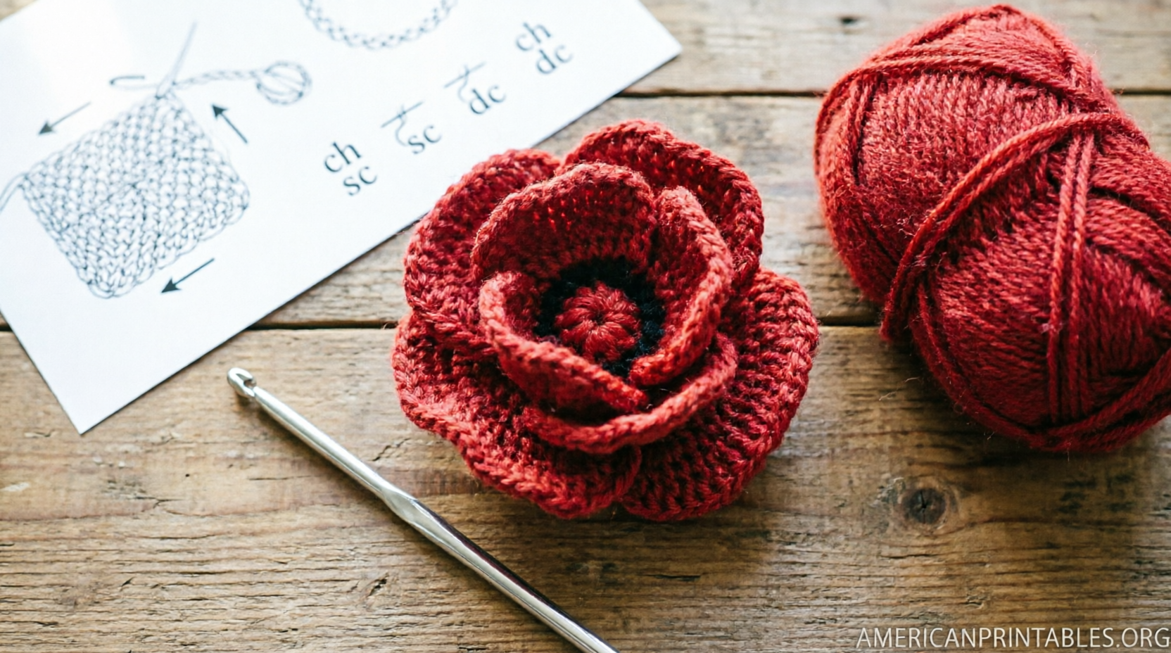 Free Printable Crochet Poppy Pattern for Beginners (1)