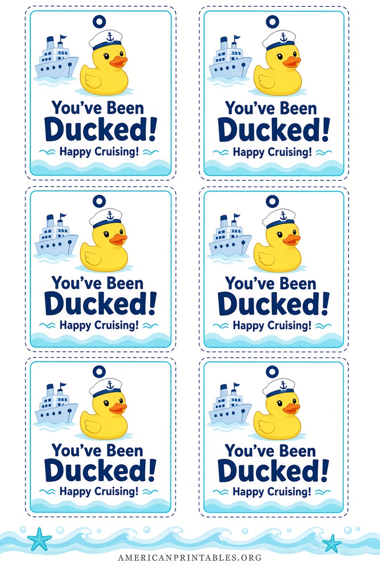 Free Printable Cruise Duck Tags for Cruisers (1)