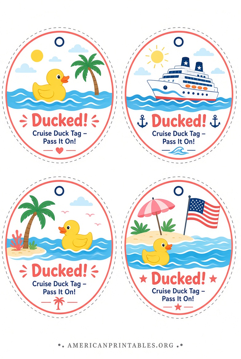 Free Printable Cruise Duck Tags for Cruisers (3)