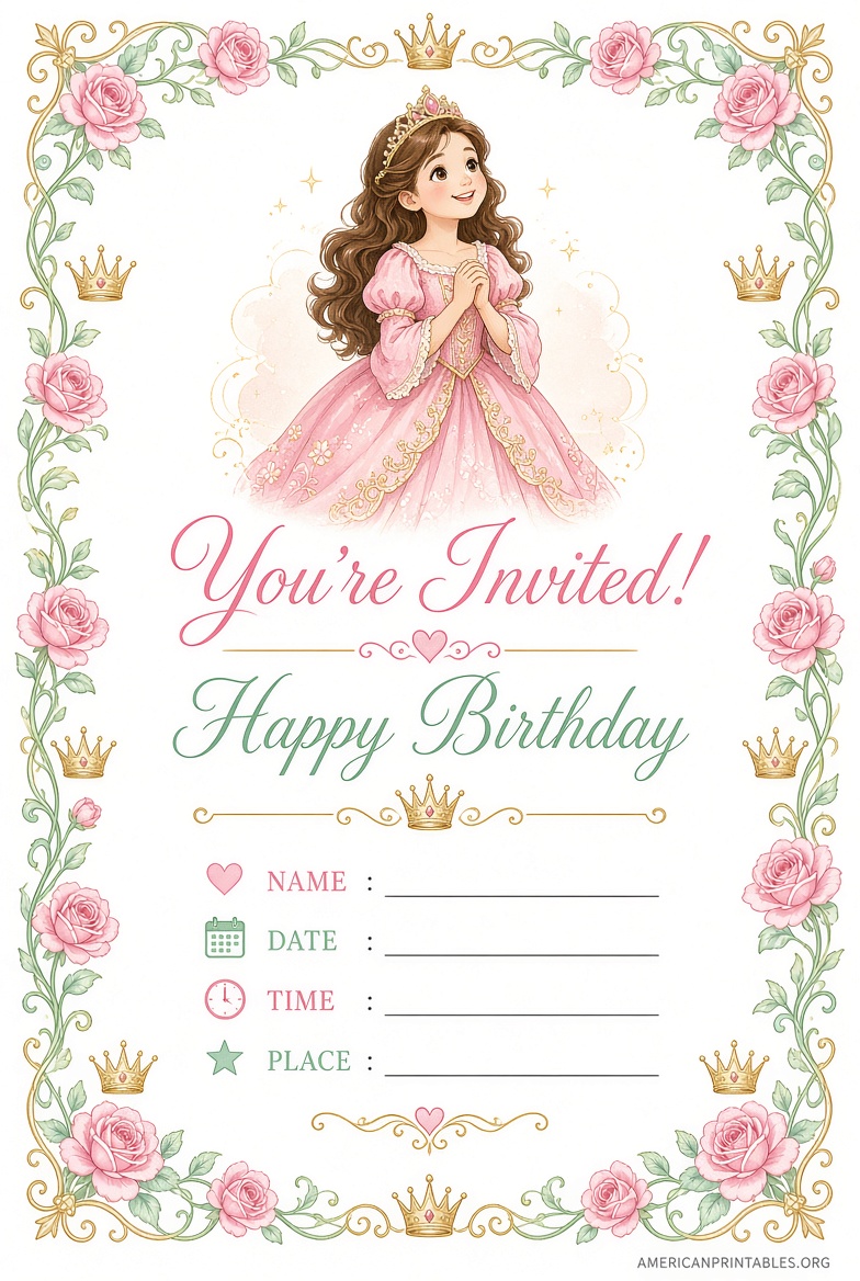 Free Printable Disney Princess Happy Birthday (3)
