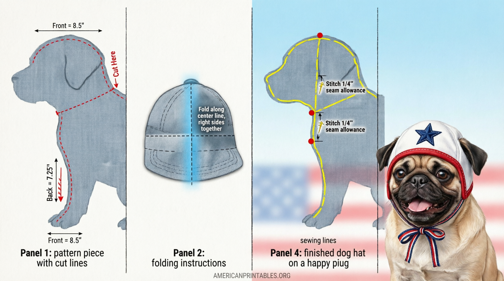 Free Printable Dog Hat Pattern Guide (4)