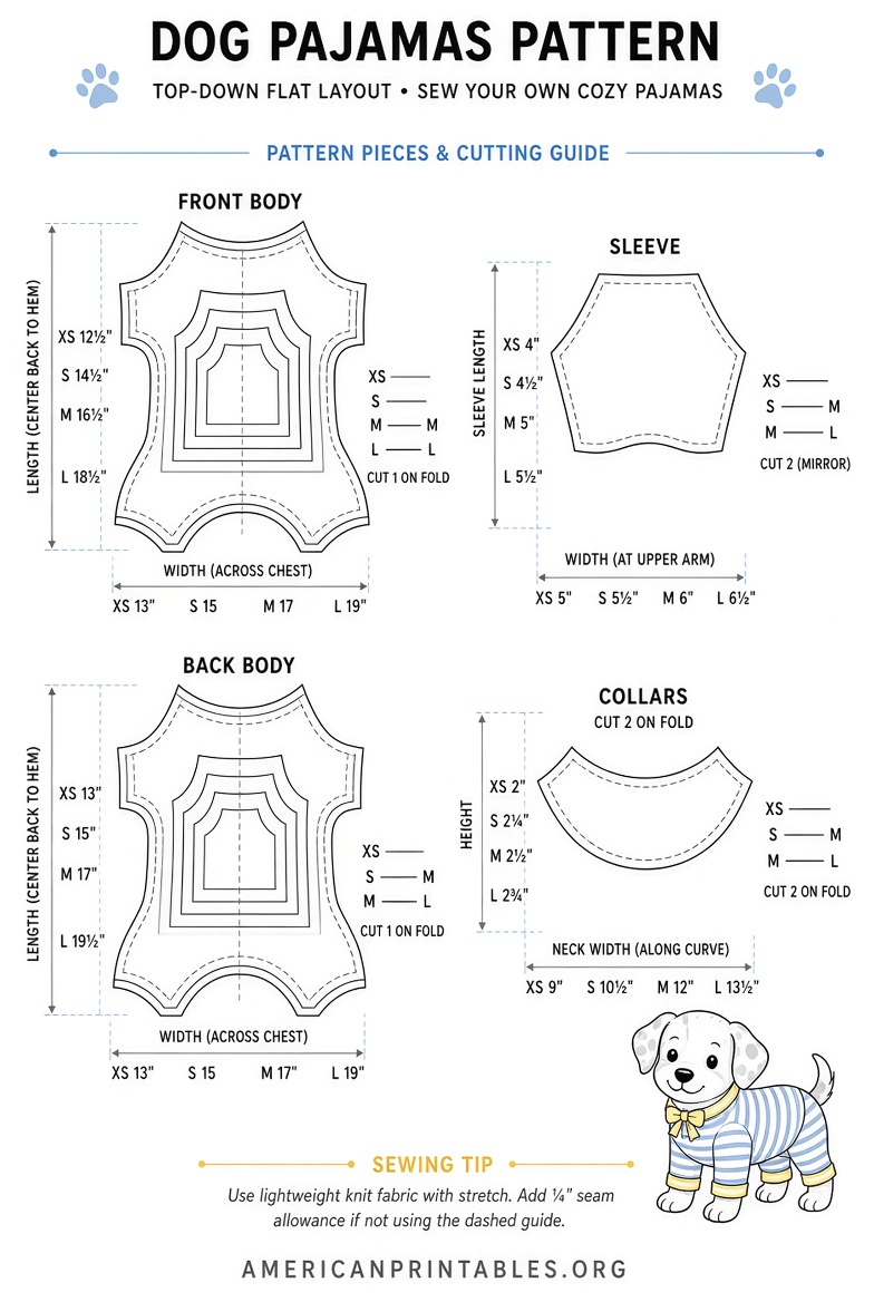 Free Printable Dog Pajama Sewing Patterns (1)