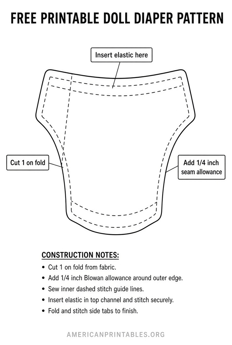 Free Printable Doll Diaper Pattern Guide (2)