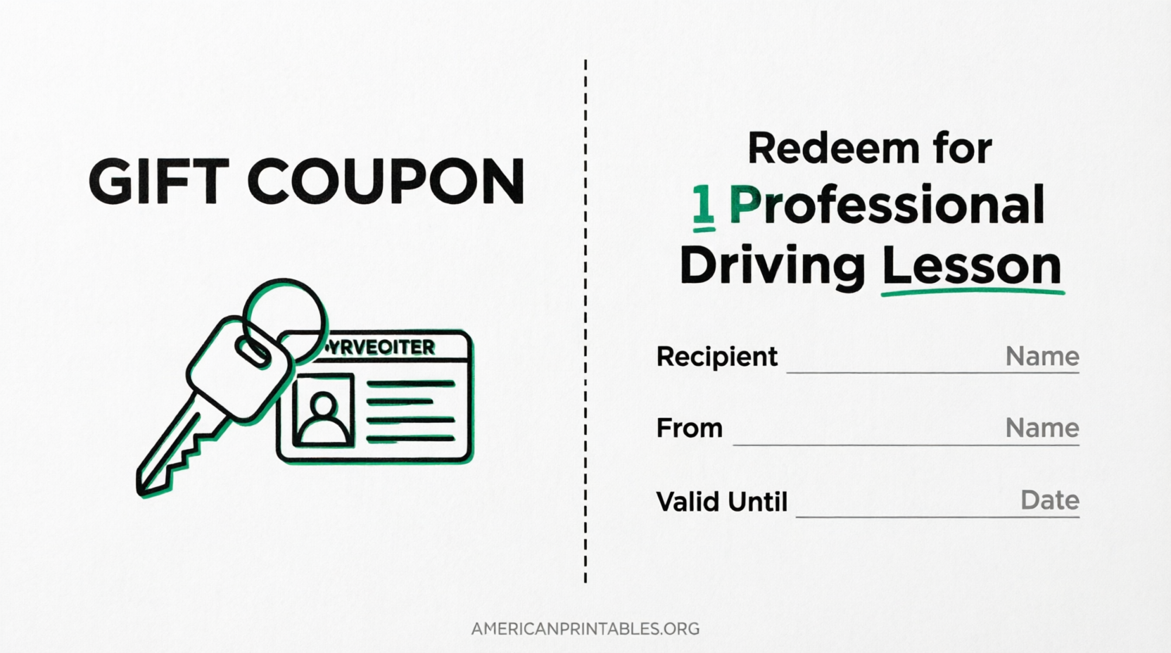 Free Printable Driving Lesson Voucher Template (2)