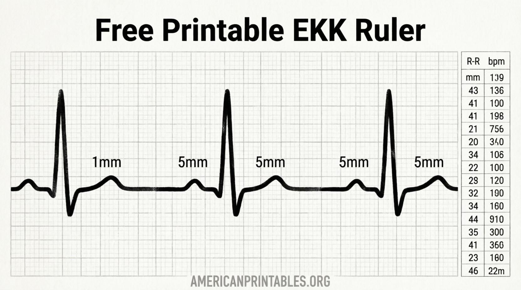 Free Printable EKG Ruler Download ECG Tool Guide (3)