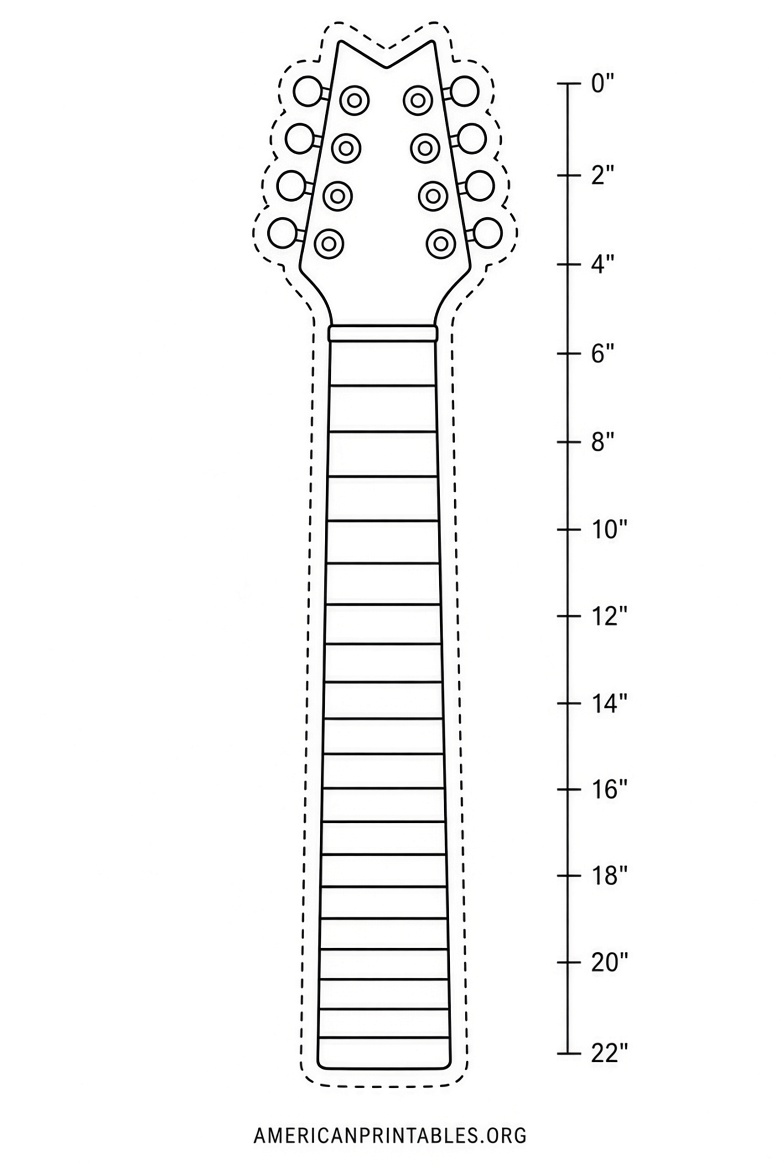 Free Printable Electric Guitar Templates (3)