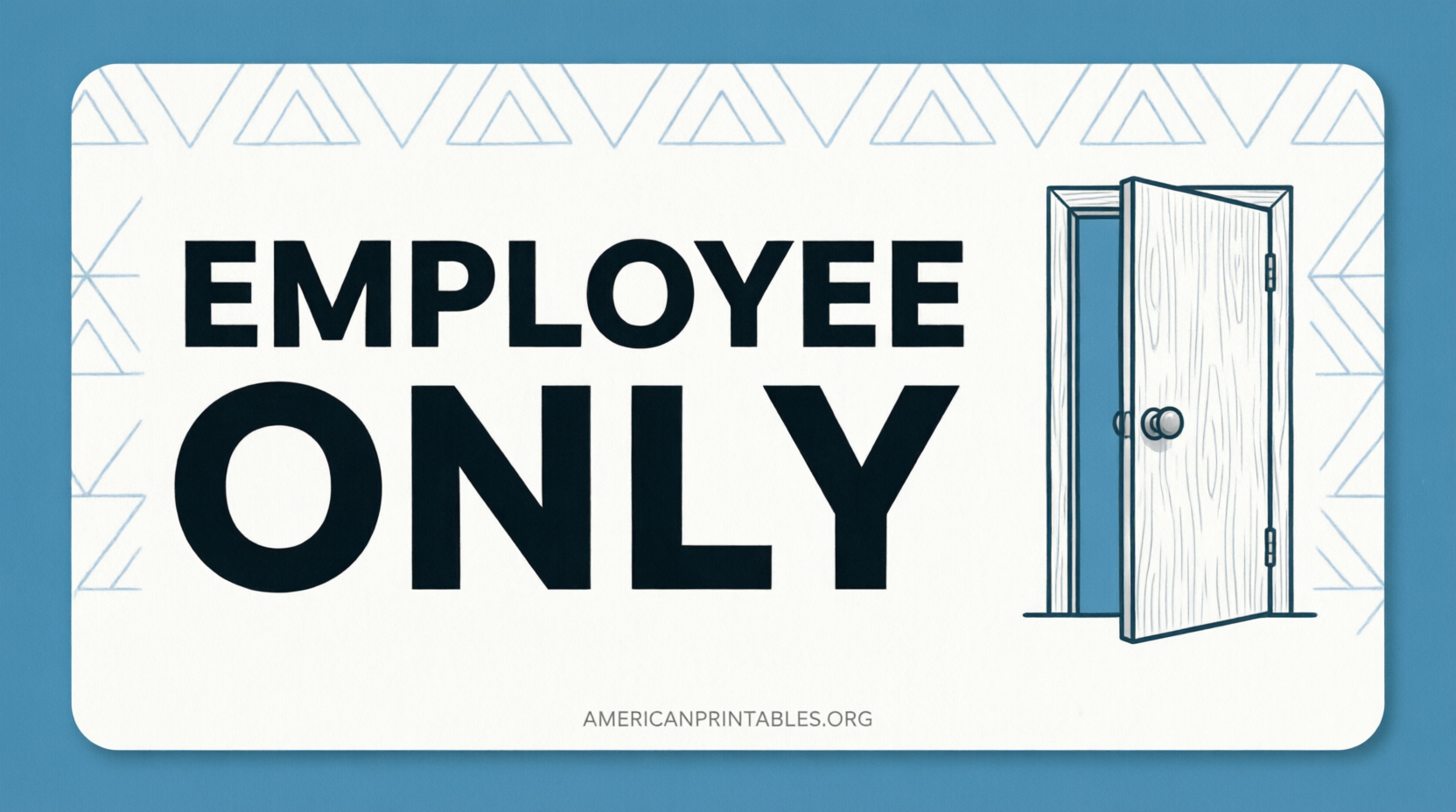 Free Printable Employee Only Signs (2)