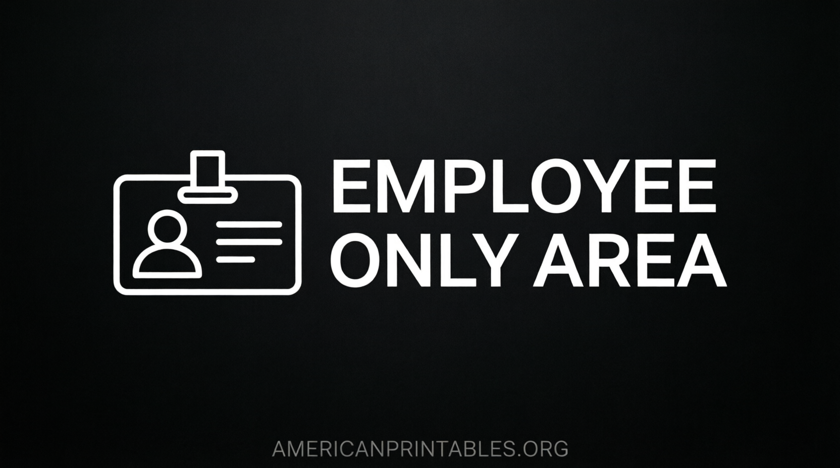 Free Printable Employee Only Signs (4)