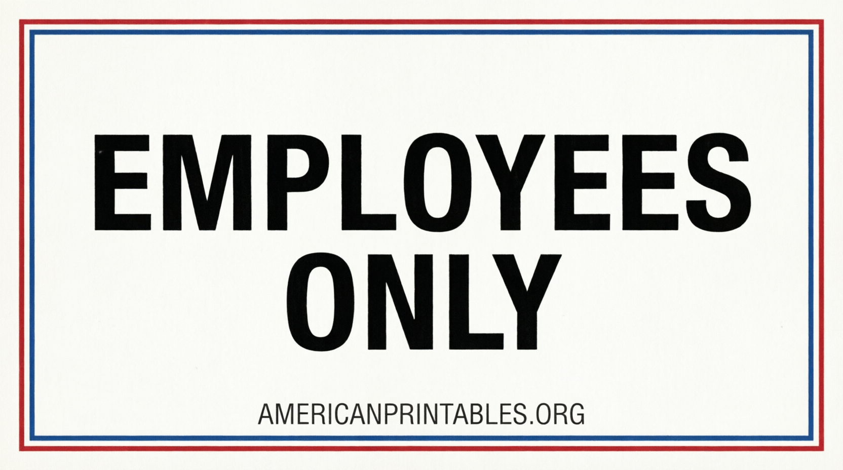 Free Printable Employees Only Sign PDF Download (1)