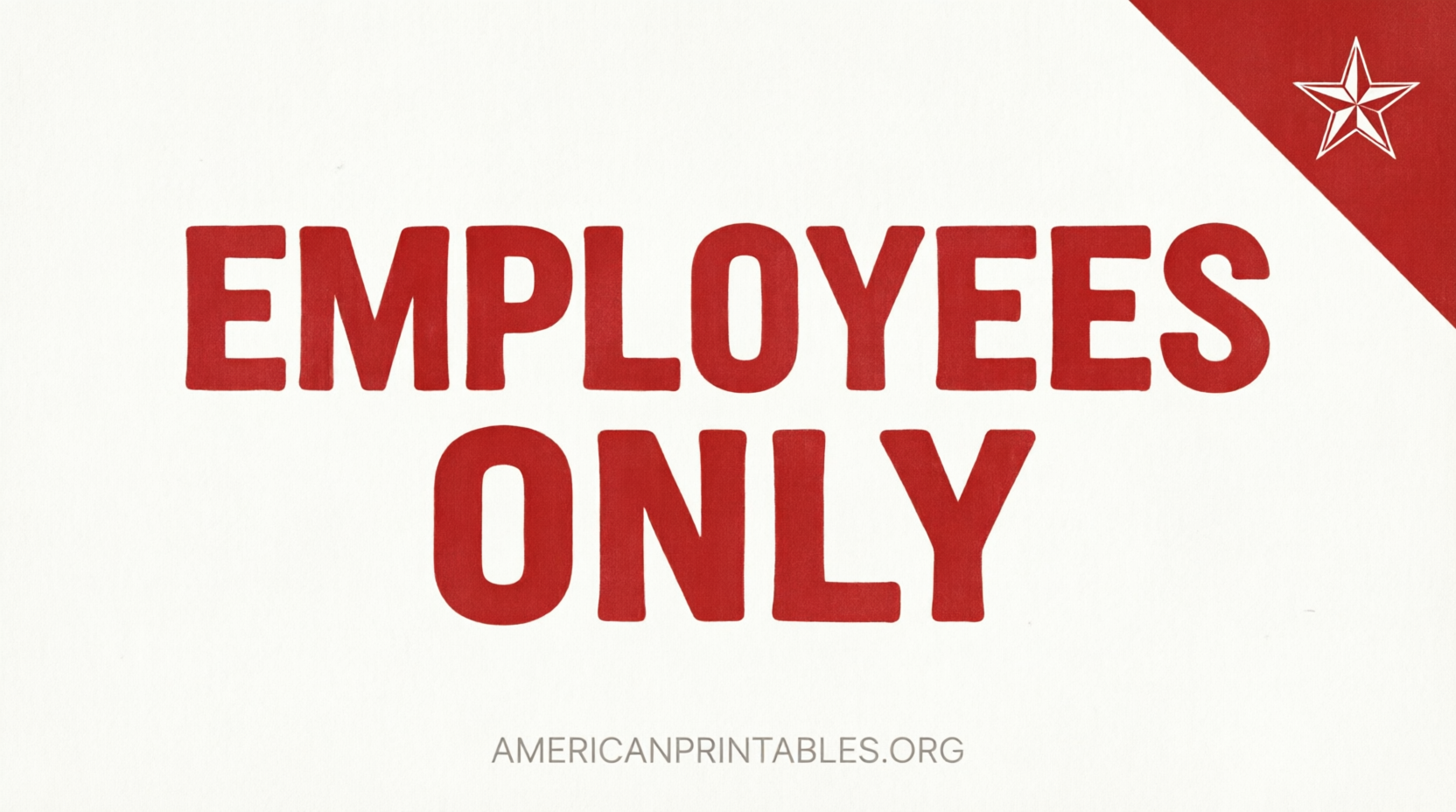 Free Printable Employees Only Sign PDF Download (2)