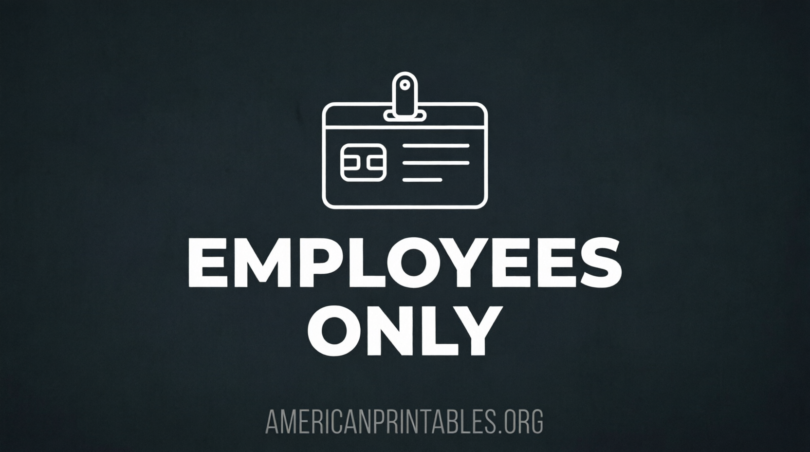 Free Printable Employees Only Sign PDF Download (4)