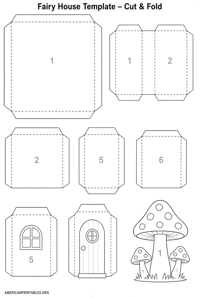 Free Printable Fairy House Template (3)
