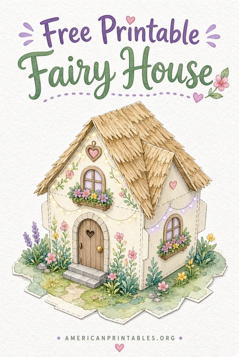 Free Printable Fairy House Template (4)