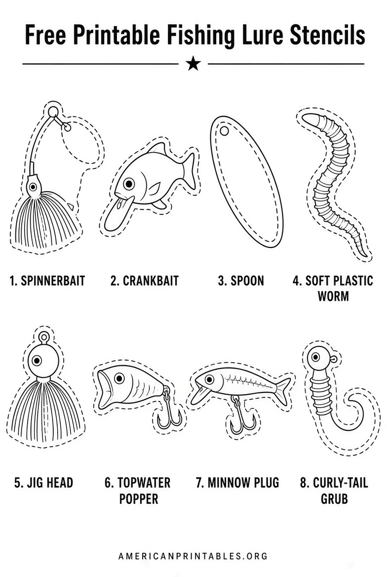 Free Printable Fishing Lure Stencils (1)