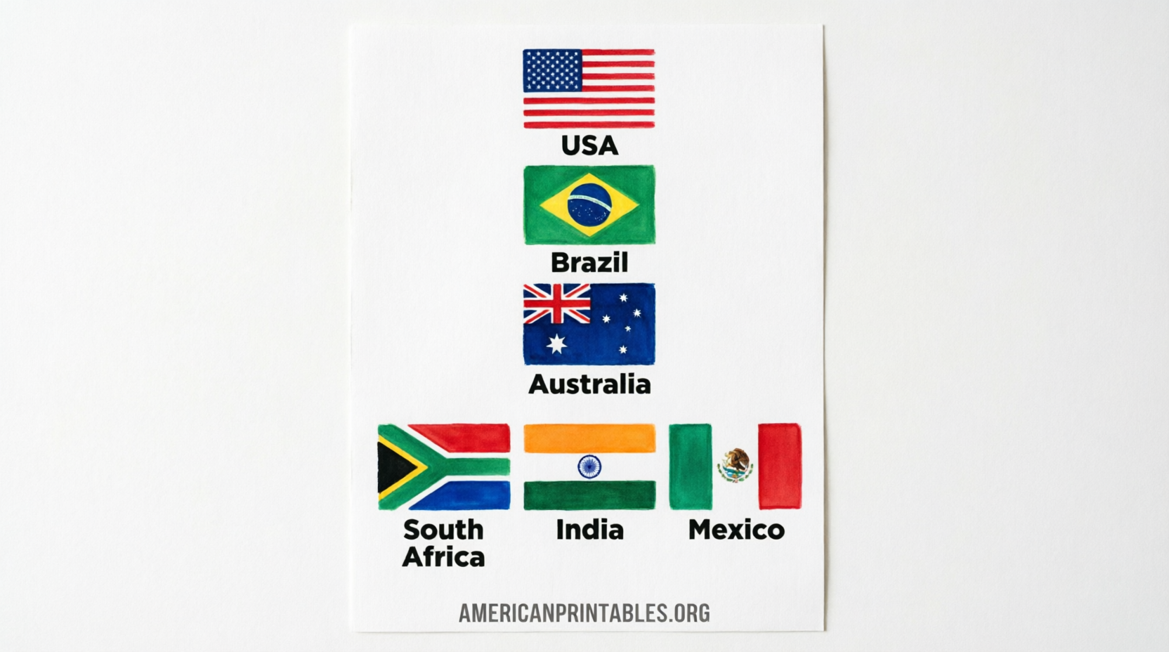 Free Printable Flags Around the World (3)