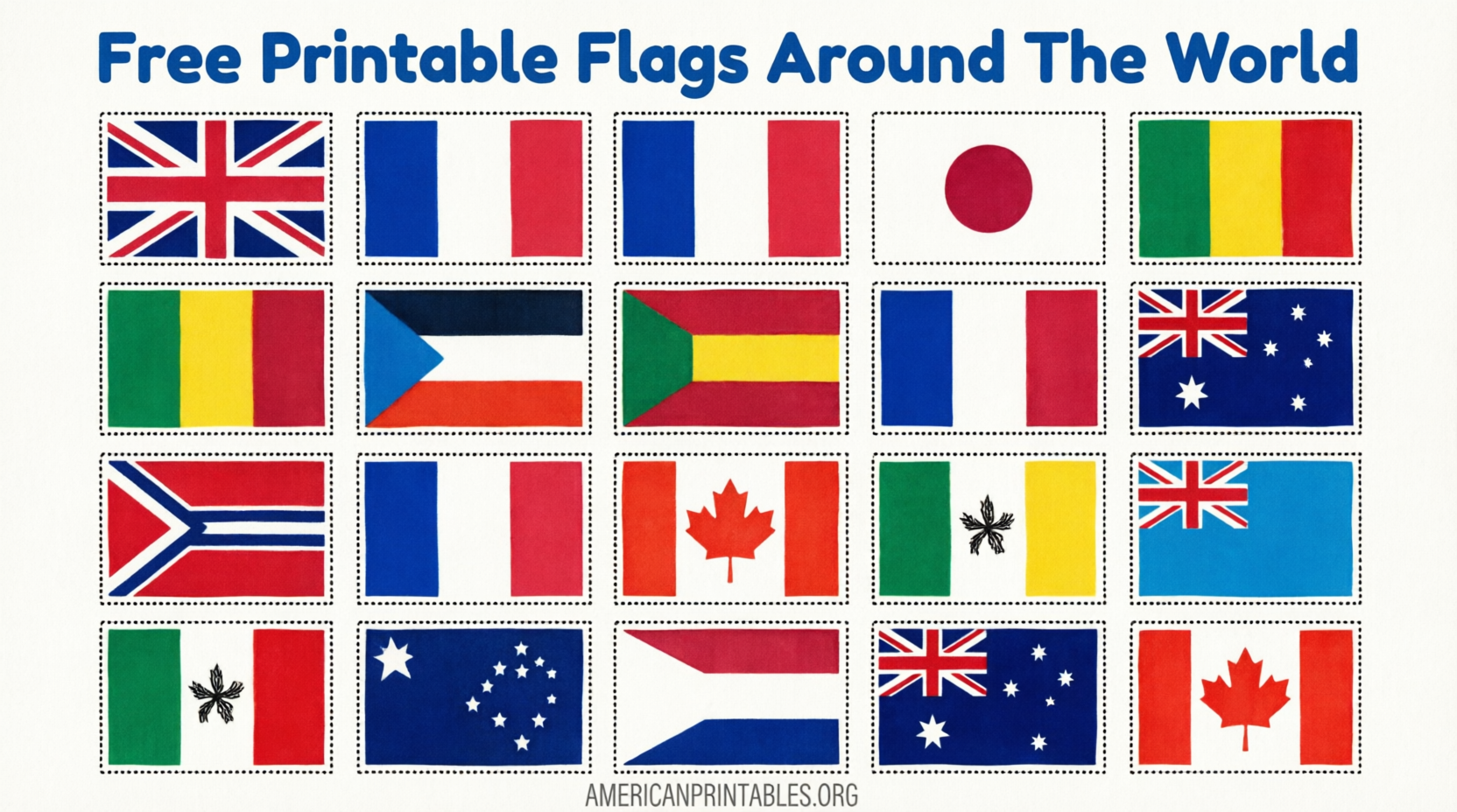 Free Printable Flags Around the World (4)
