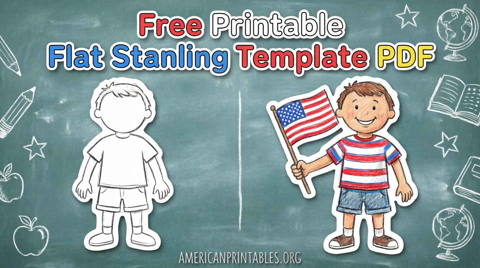 Free Printable Flat Stanley Template PDF (3)