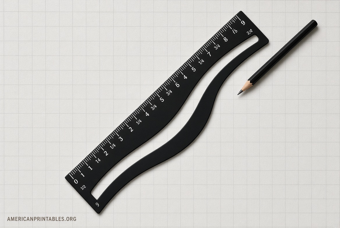Free Printable French Curve Ruler PDFs (3)