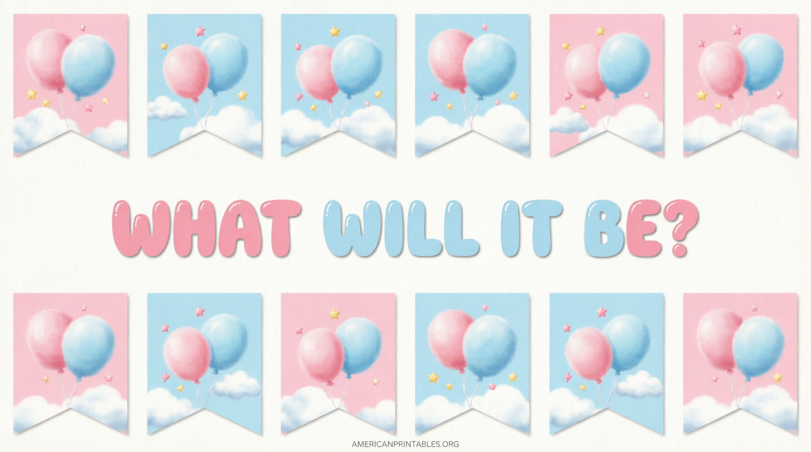 Free Printable Gender Reveal Banner Templates (2)