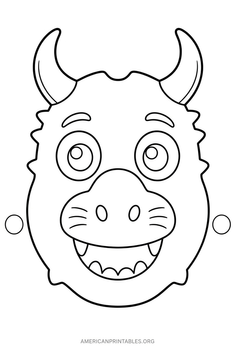 Free Printable Gruffalo Mask Template (1)