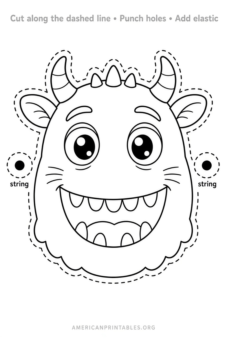 Free Printable Gruffalo Mask Template (4)