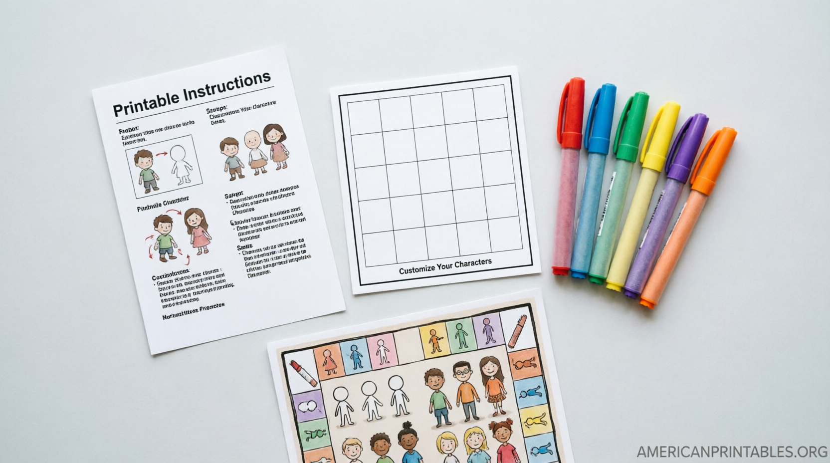 Free Printable Guess Who Game Templates (3)