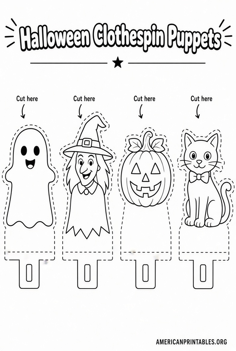Free Printable Halloween Clothespin Puppets (1)