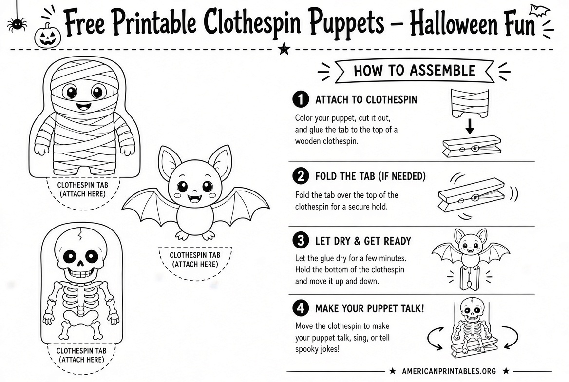 Free Printable Halloween Clothespin Puppets (4)