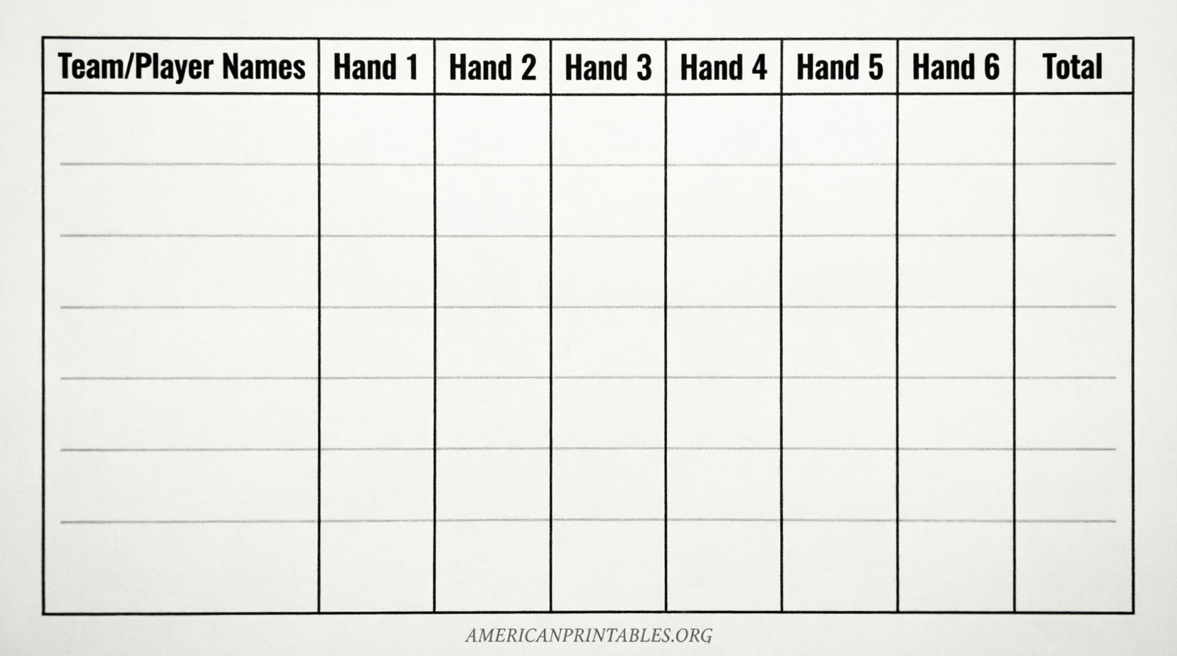 Free Printable Hand and Foot Score Sheet PDF (4)