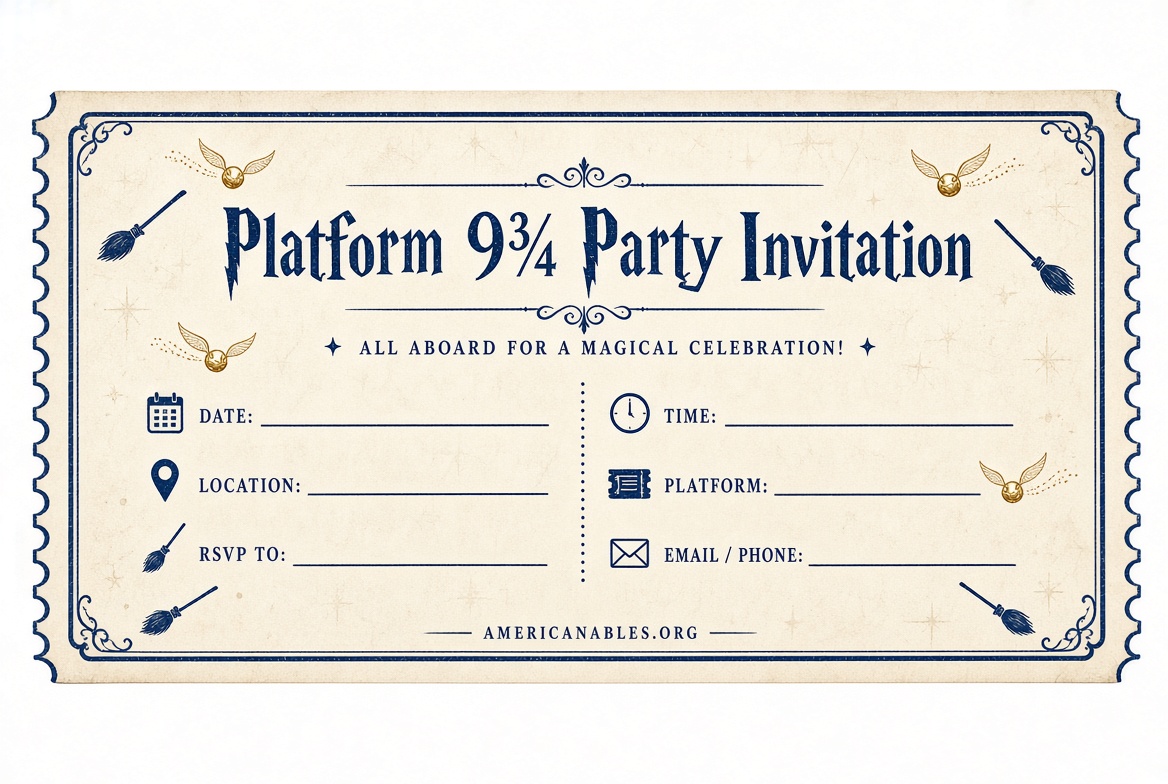 Free Printable Harry Potter Invitations (2)