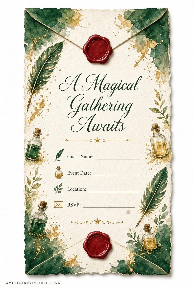 Free Printable Harry Potter Invitations (4)