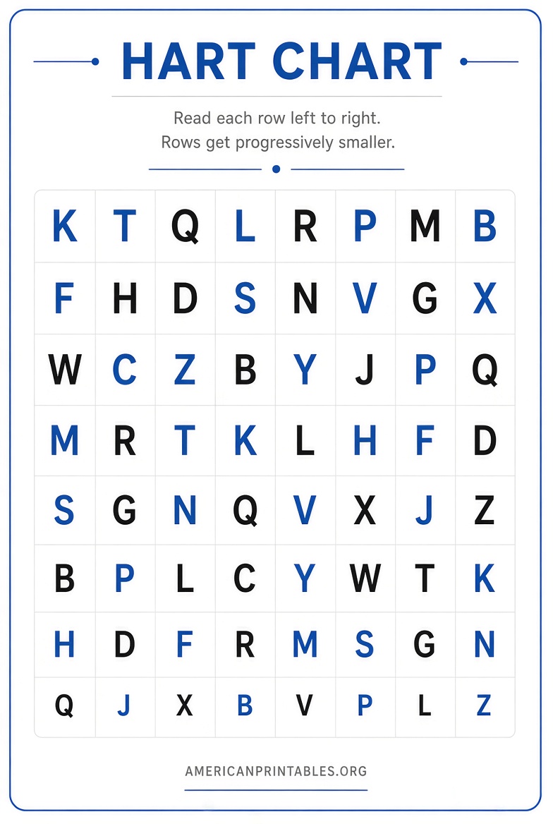 Free Printable Hart Chart PDF Download (3)