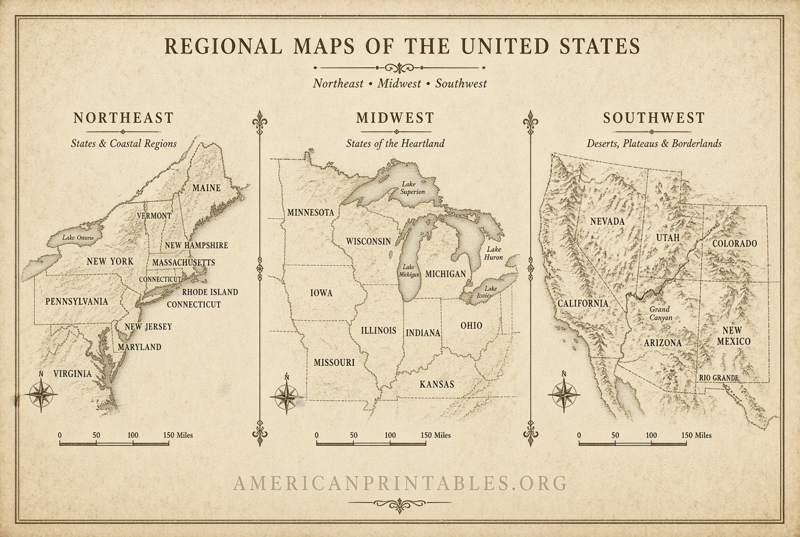 Free Printable High-Res Vintage Maps (2)