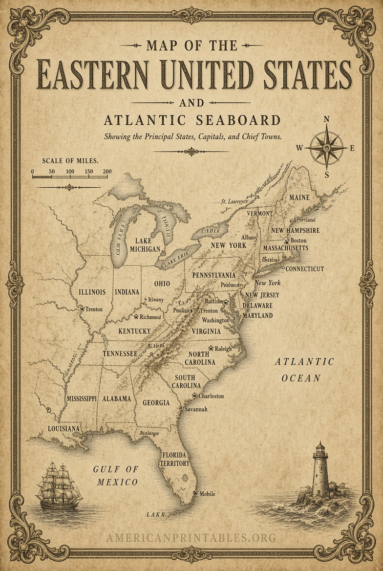 Free Printable High-Res Vintage Maps (3)