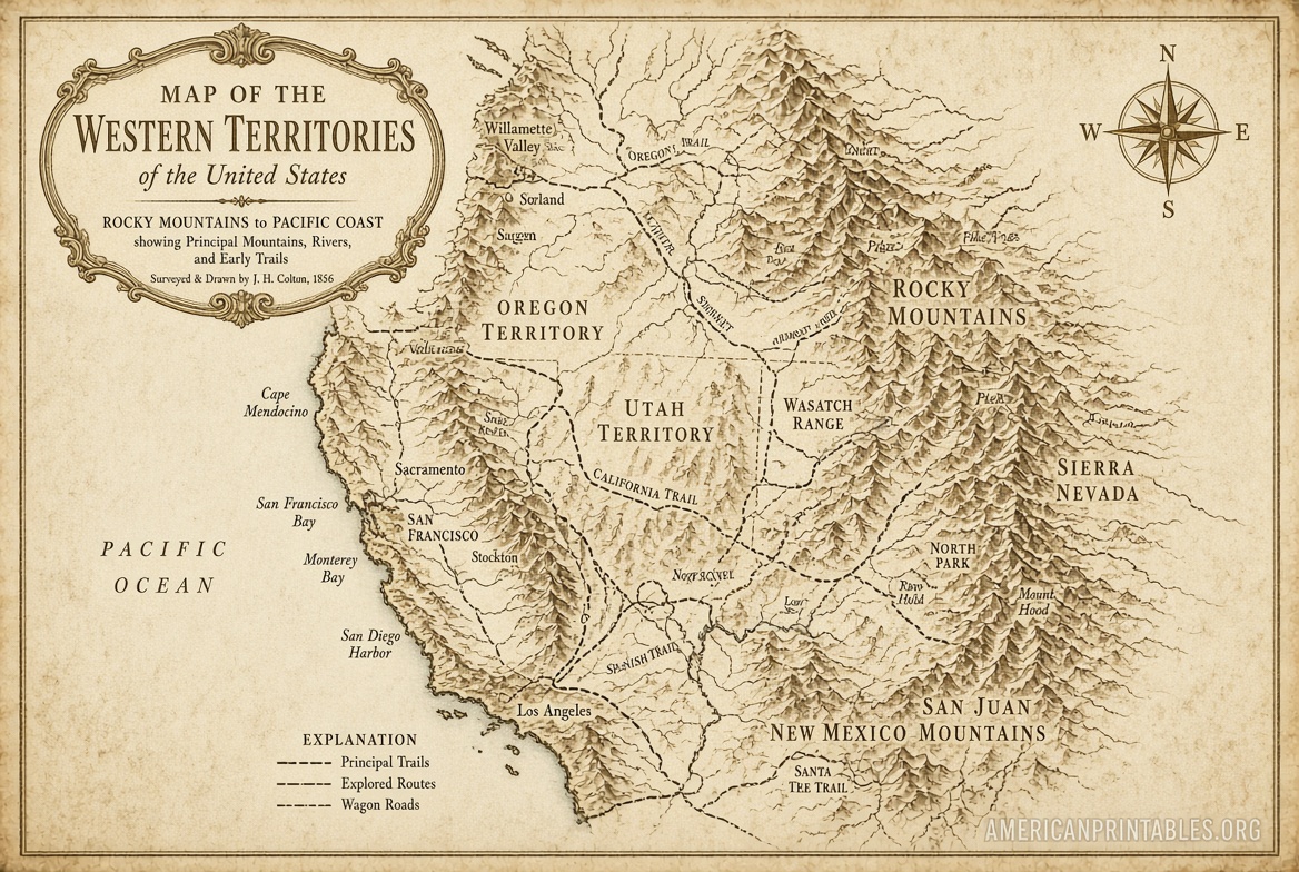 Free Printable High-Res Vintage Maps (4)