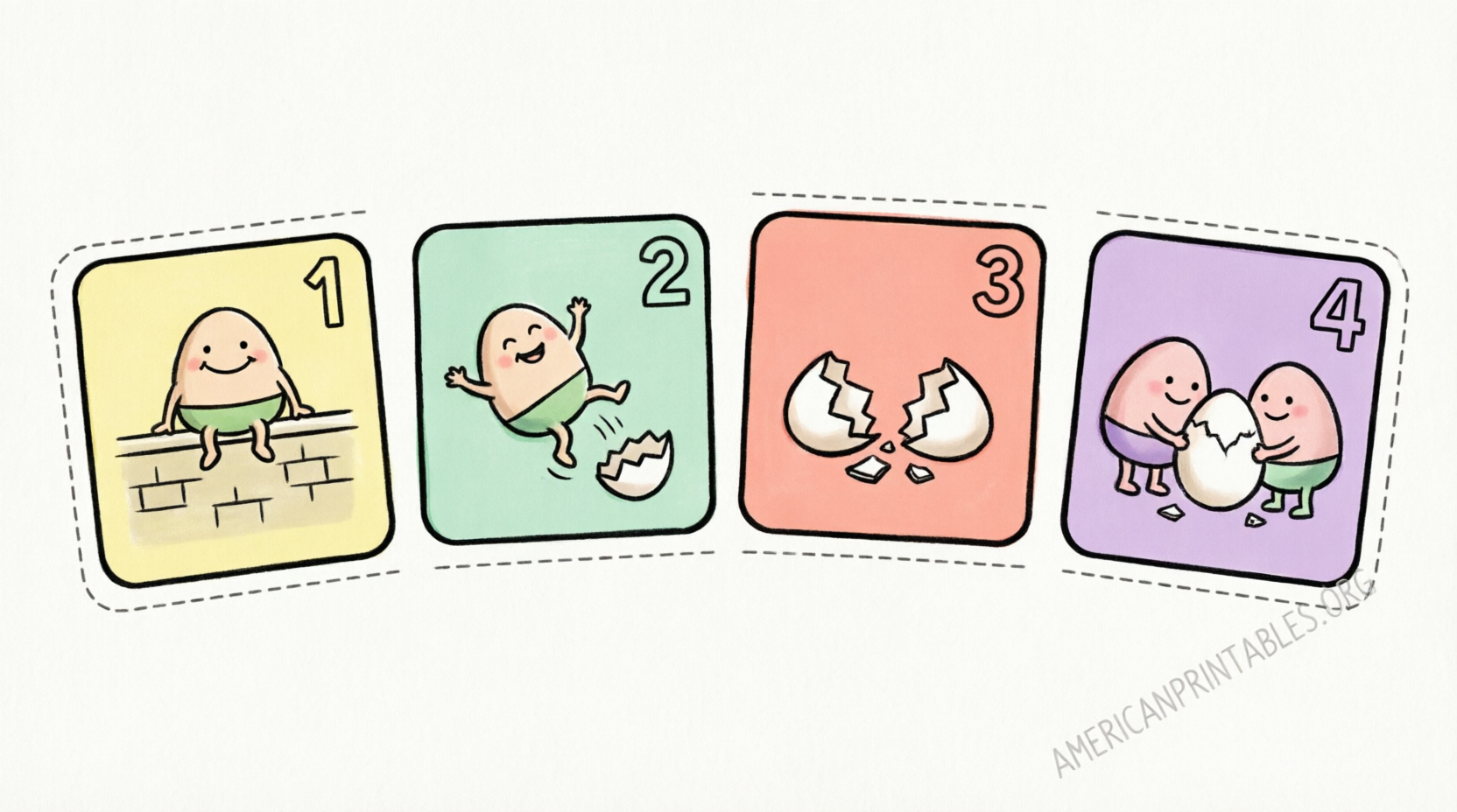 Free Printable Humpty Dumpty Sequencing Cards (4)
